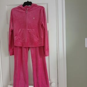 Women's Two Piece Velour Juicy Couture Track Set